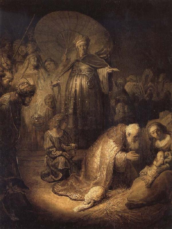 REMBRANDT Harmenszoon van Rijn The Adoration of The Magi Germany oil painting art